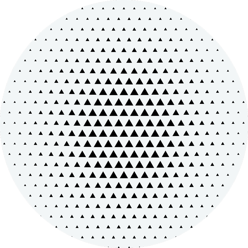 Minimalistički vinilni tepih s trokutima - TenStickers