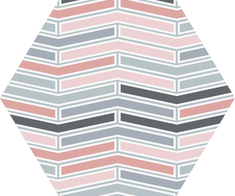 Nevjerojatna šesterokutna vinilna prostirka nordijskog stila - TenStickers