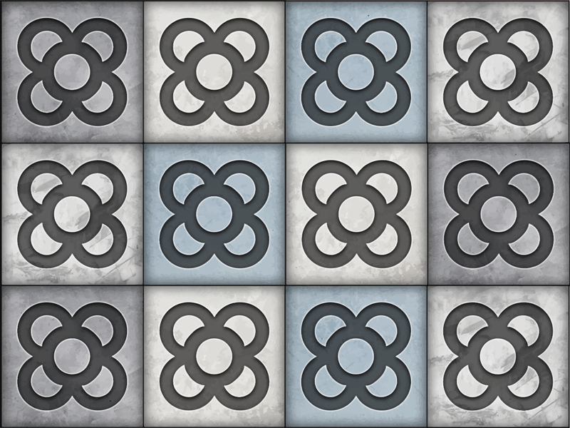 Barcelona ulične pločice stil moderne vinilne prostirke - TenStickers