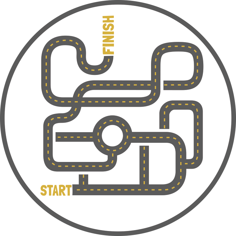 Vinil podovi igre cestovna avantura - TenStickers