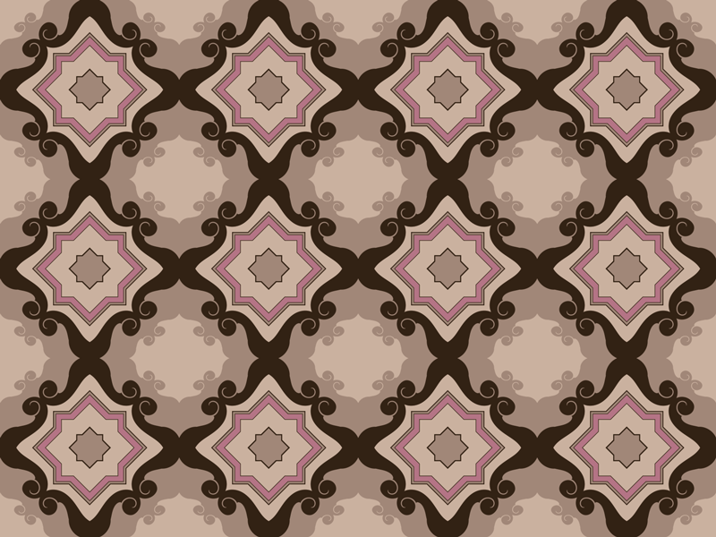 čudesne barokne pločice vintage vinil prostirka - TenStickers