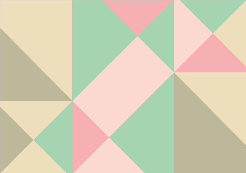 Prekrasne meke boje geometrijski vinilni prostirki - TenStickers