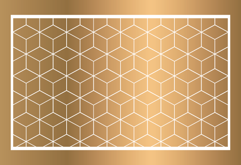 Fenomenalne kocke geometrijski vinilni tepih - TenStickers