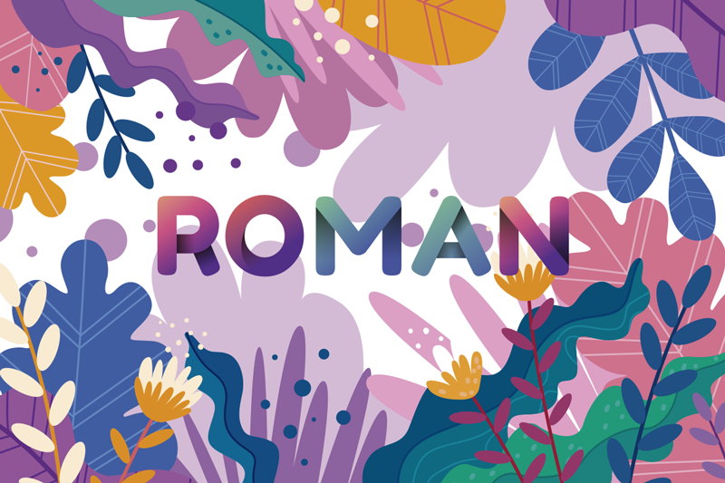 Vinil podovi s imenima personalizirani botanički - TenStickers