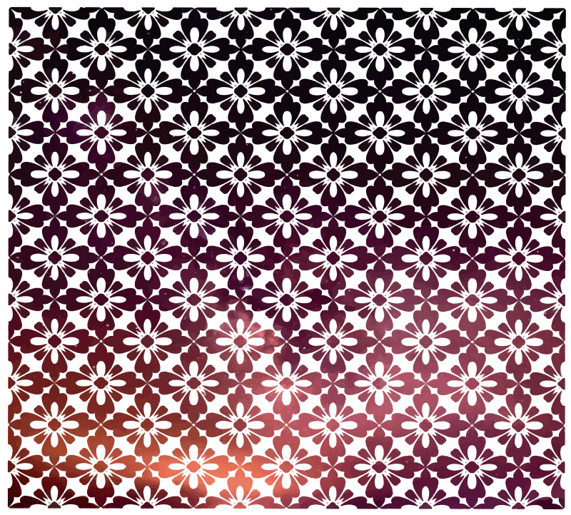 Vinil podovi cvijeće i biljke cvjetni ombre - TenStickers