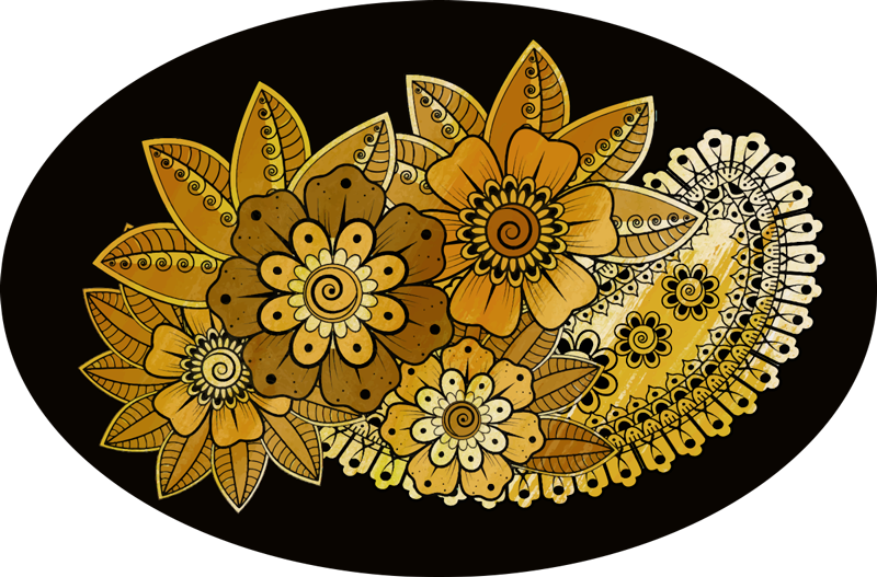 Vinil podovi mandala detalj mandale - TenStickers