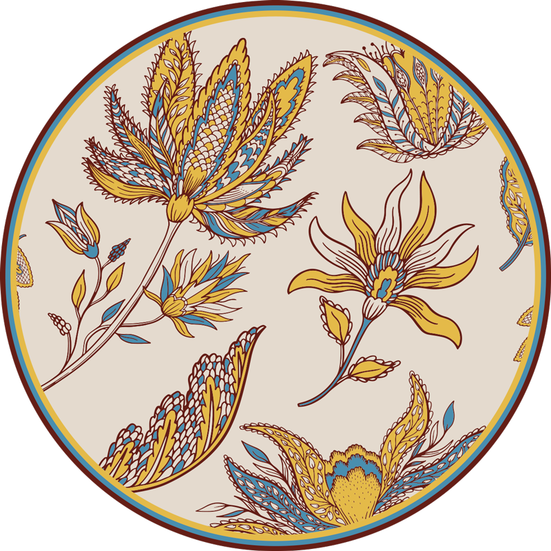 Vinil podovi cvijeće i biljke kićena cvjetna elegancija - TenStickers