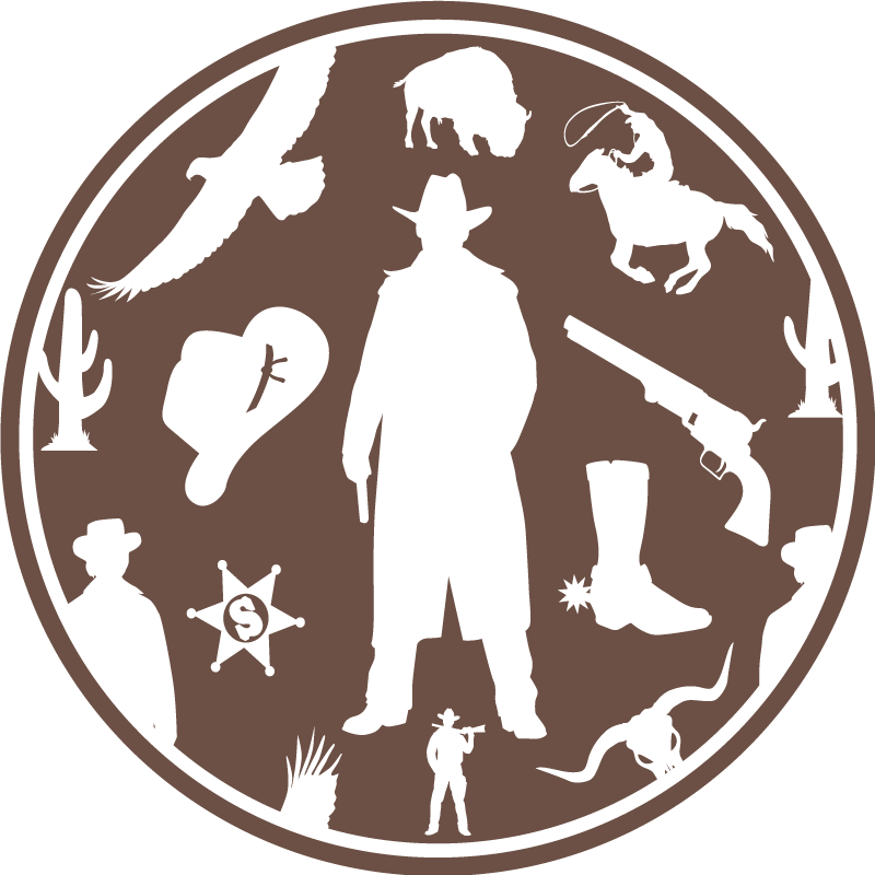 Vinil podovi djeca kaubojska silueta - TenStickers