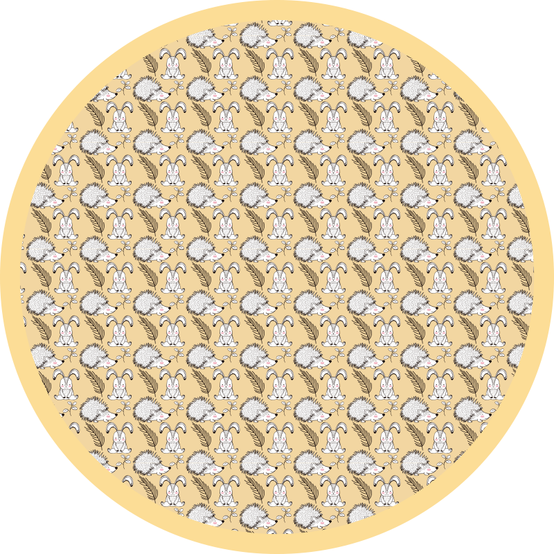 Vinil podovi rasadnici ilustracija ježa - TenStickers