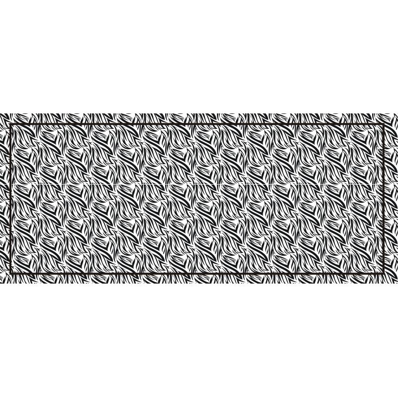 Zebra print uzorak vinil prostirka - TenStickers