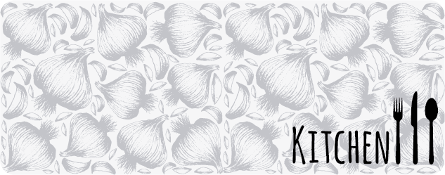 Vinil prostirka kuhinjska vilica i nož prilagođeni tepih - TenStickers