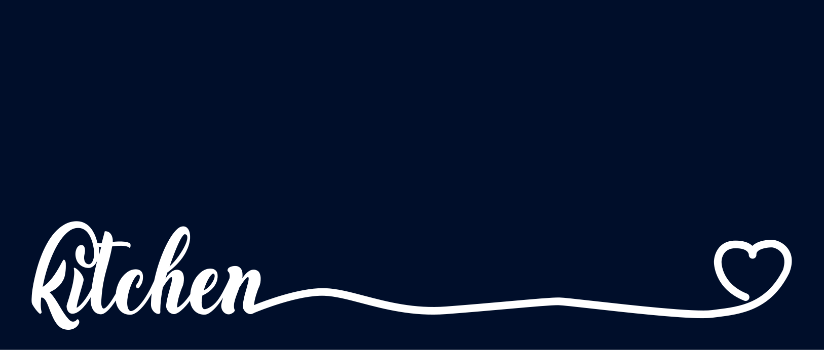 Vinil prostirka kuhinja i heart sag po mjeri - TenStickers