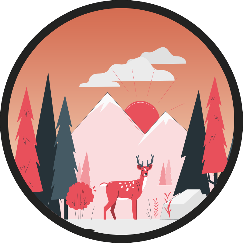 Vinil podovi priroda miran prizor divljine - TenStickers