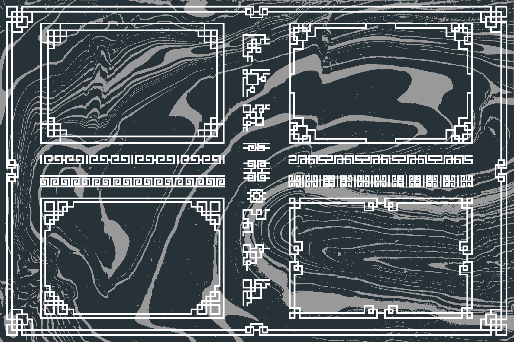 Mramorni vinilni tepih mramorirani tekstil - TenStickers