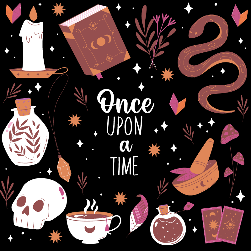 Drugi vinil podovi vrijeme bajke - TenStickers