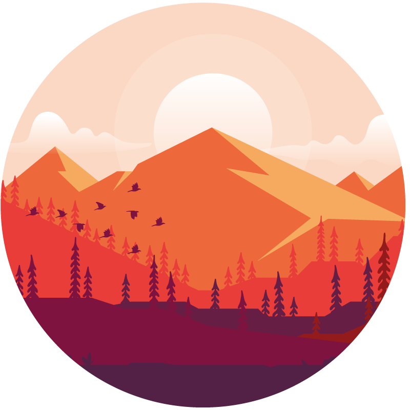 Vinil podovi tekstura planinski krajolik - TenStickers