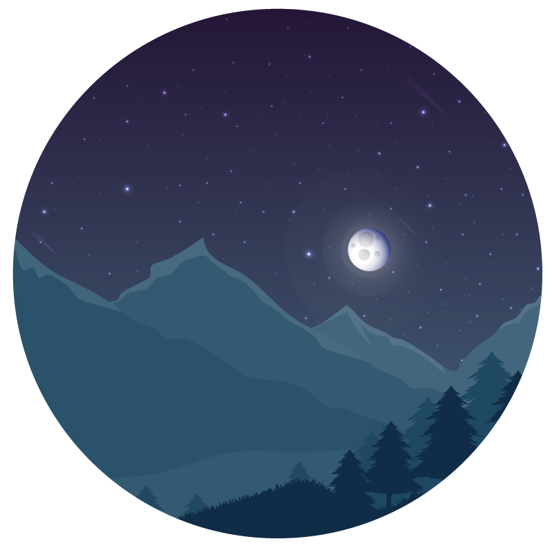 Noćno nebo priroda vinil prostirka - TenStickers