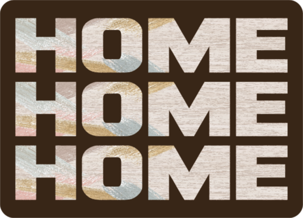 Vinilne prostirke s frazama welcome home ulaz - TenStickers