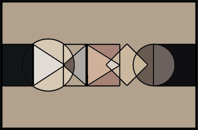 Vinil prostirka geometrijski oblici krugovi - TenStickers