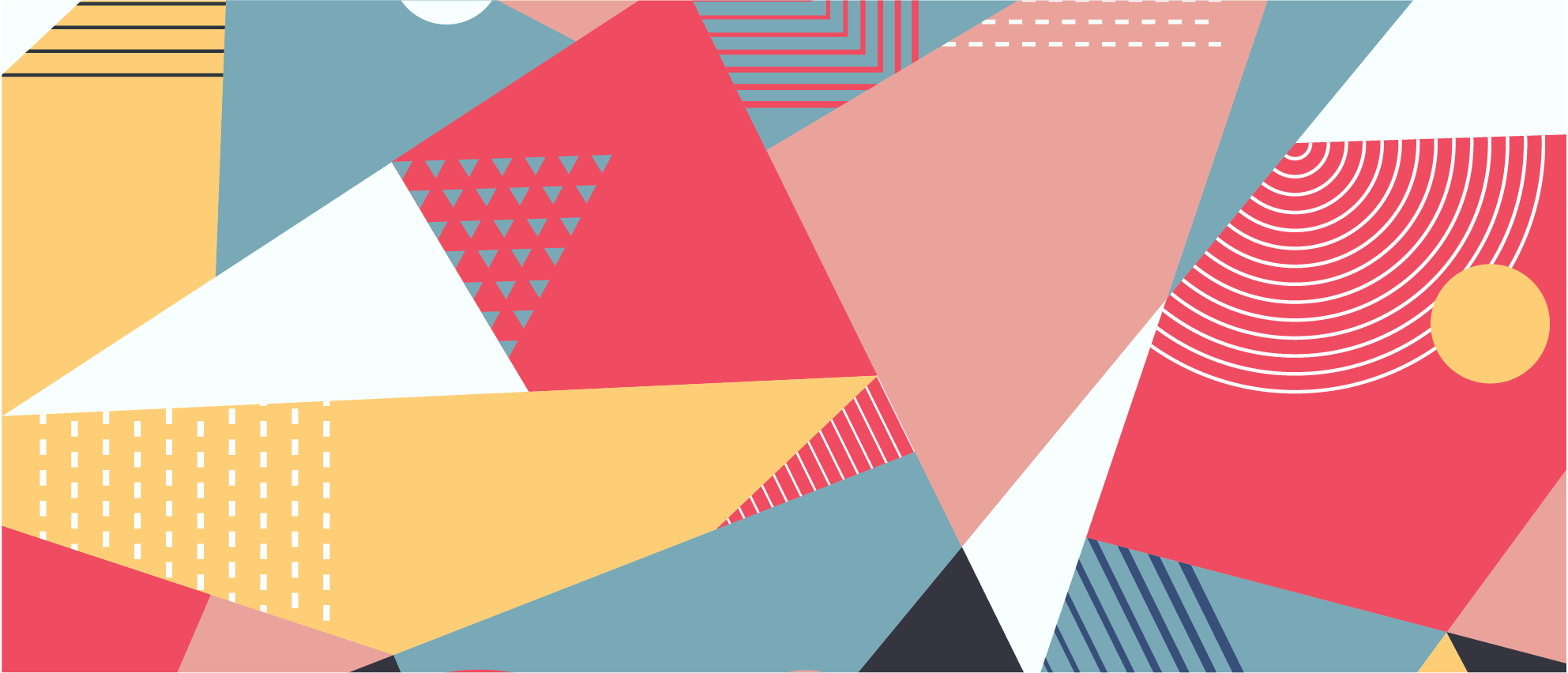 Geometrijski šareni moderni tepih - TenStickers