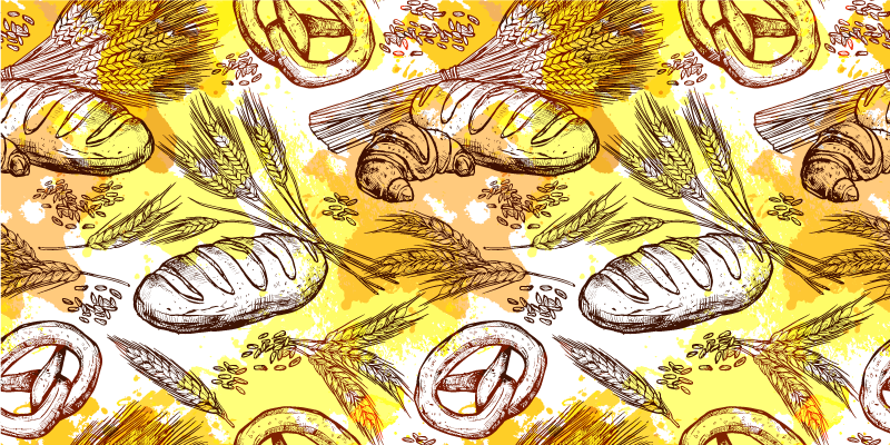 Vinil podovi berba dizajn tematike pekare - TenStickers