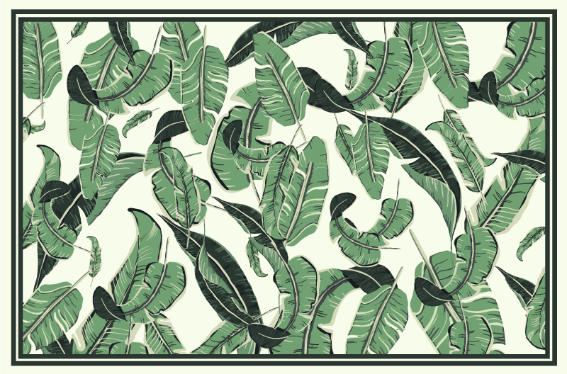 Divovsko lišće palme cvjetni sag - TenStickers