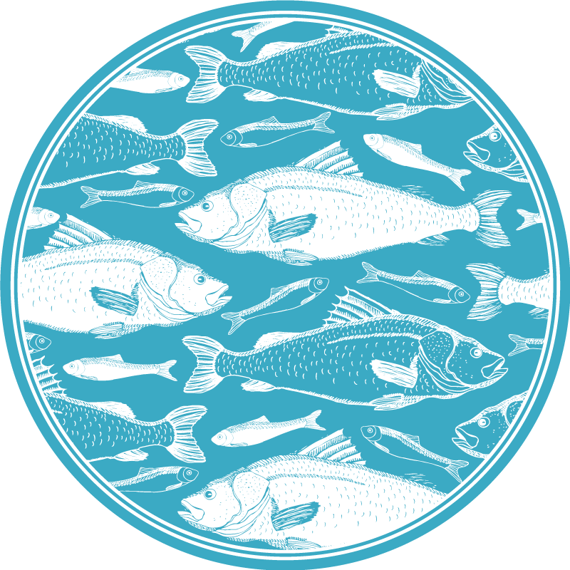 Drveni pod od uzorka morske trave - TenStickers