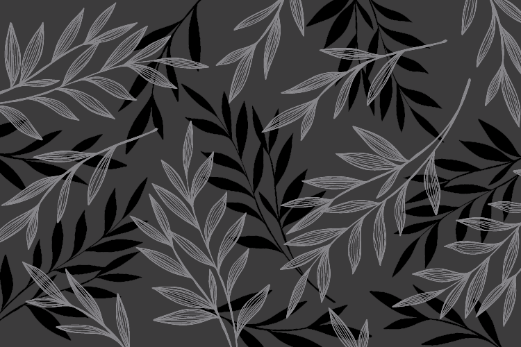 Vinil podovi cvijeće i biljke lisnatu siluetu - TenStickers