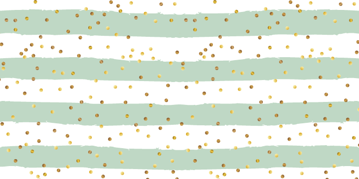 Zlatni konfeti na prugama moderni tepih - TenStickers