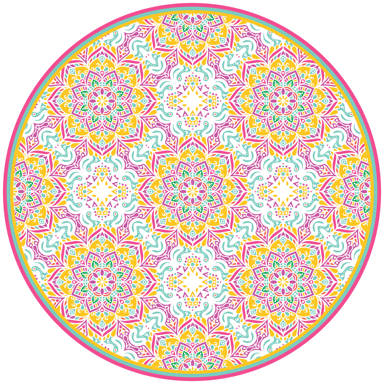 Vinil podovi mandala kružna mandala - TenStickers