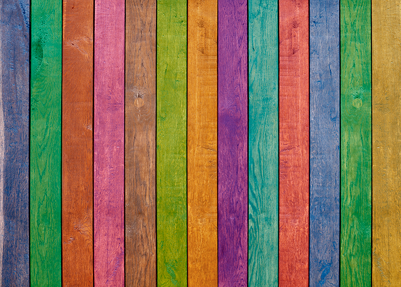 Drveni podovi od višebojnih uzoraka - TenStickers