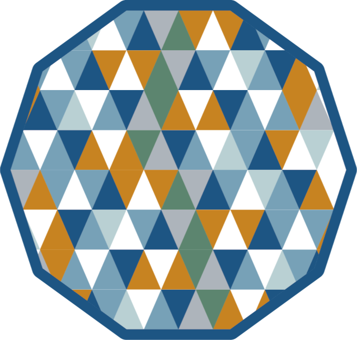 Pvc tepih višebojni trokuti vinil prostirke - TenStickers