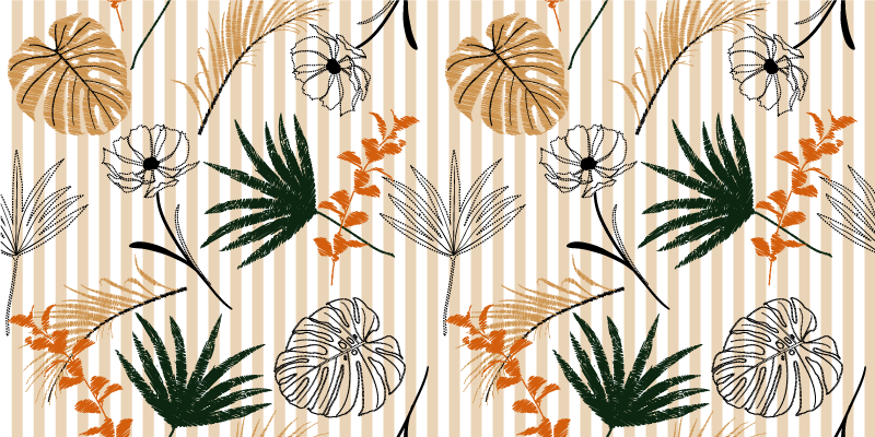 Vinil podovi cvijeće i biljke botanička tema - TenStickers