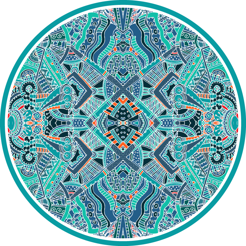 Vinil podovi mandala kružnost mandale - TenStickers