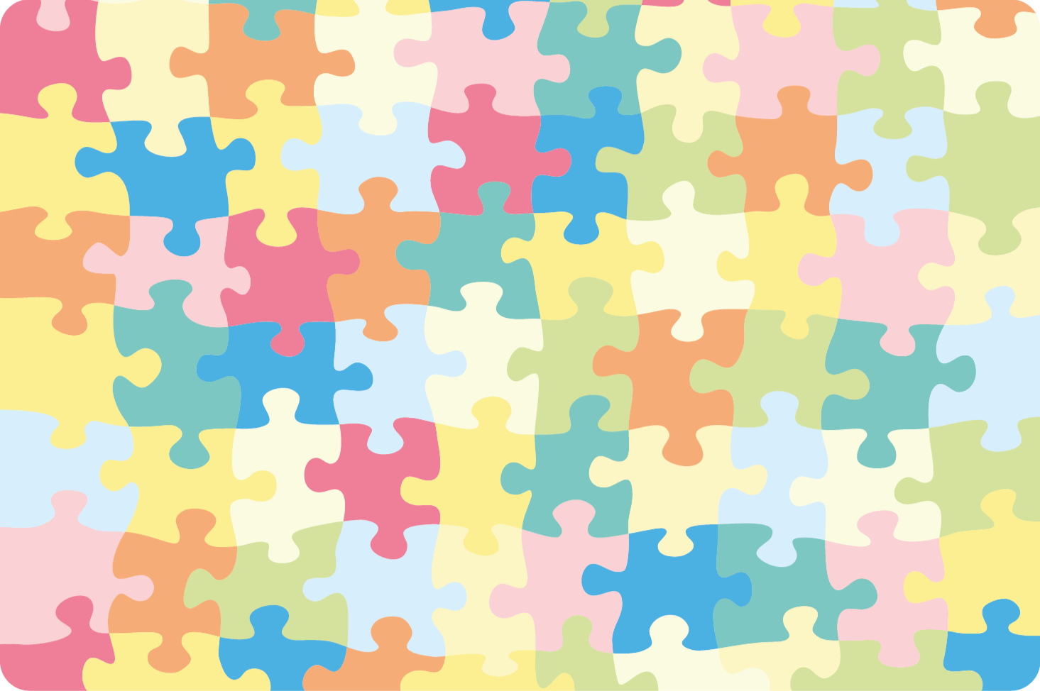 šareni dijelovi slagalice dječji vinil tepih - TenStickers