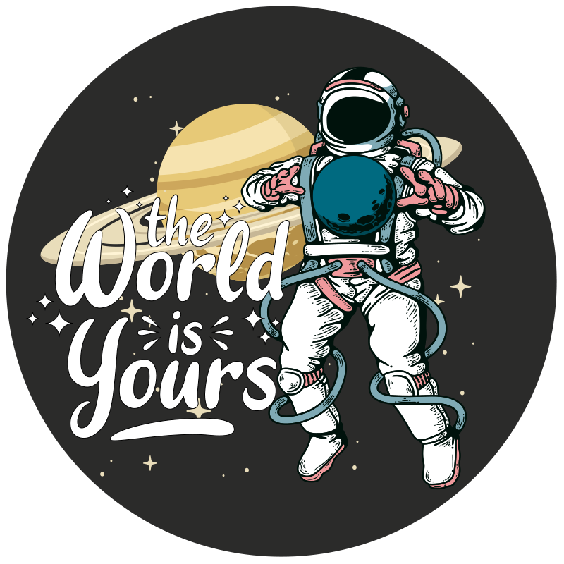 Vinil podovi tinejdžeri istraživanje astronauta - TenStickers