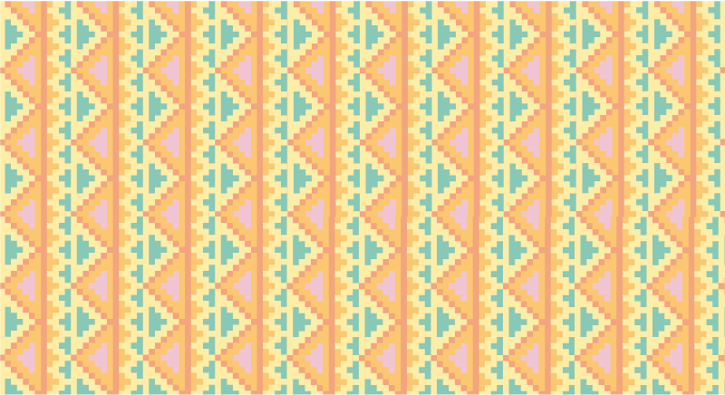 Vinil podovi geometrijski dekor s plemenskim uzorkom - TenStickers