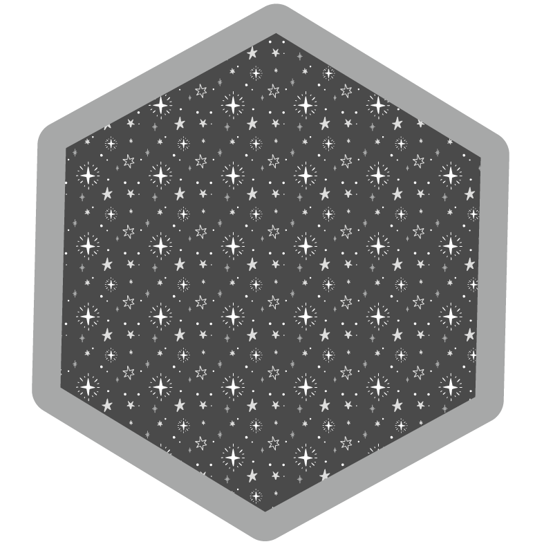 Oprane sive dječje zvijezde prostirka - TenStickers