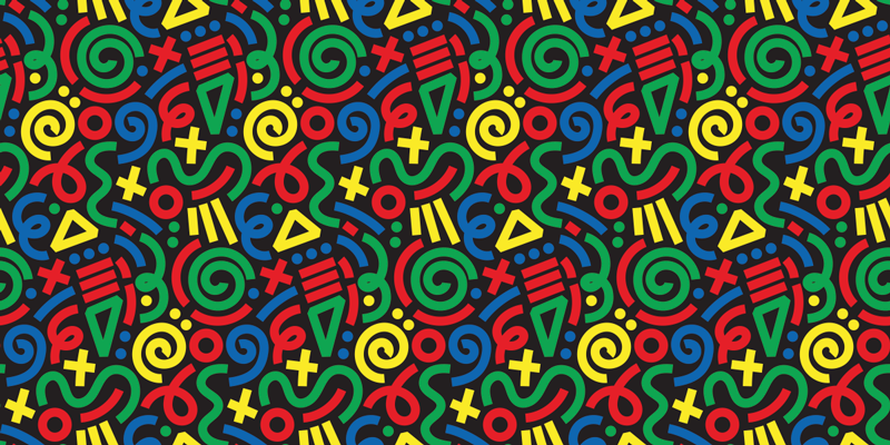 Nacrtani apstraktni uzorak geometrijski sagovi - TenStickers