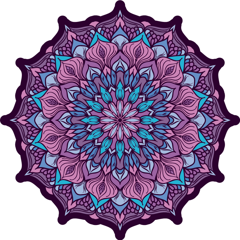 Boho mandala uzorak mandala vinil prostirka - TenStickers