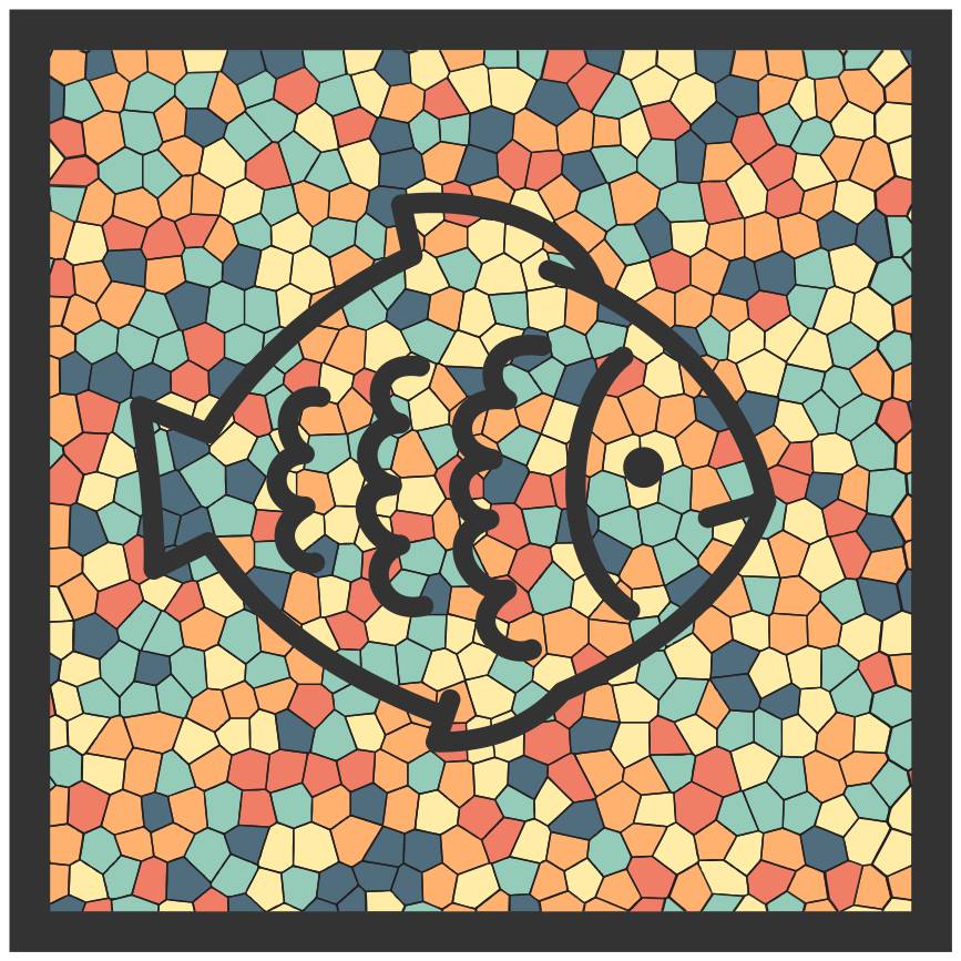 Mozaik riba mozaik podne pločice - TenStickers