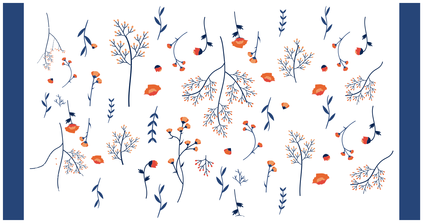 Vinil podovi cvijeće i biljke botanički jesenski motiv - TenStickers