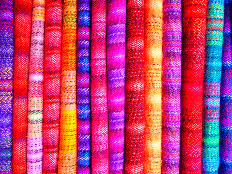 šarene tkanine u obliku pruga vinil tepih - TenStickers