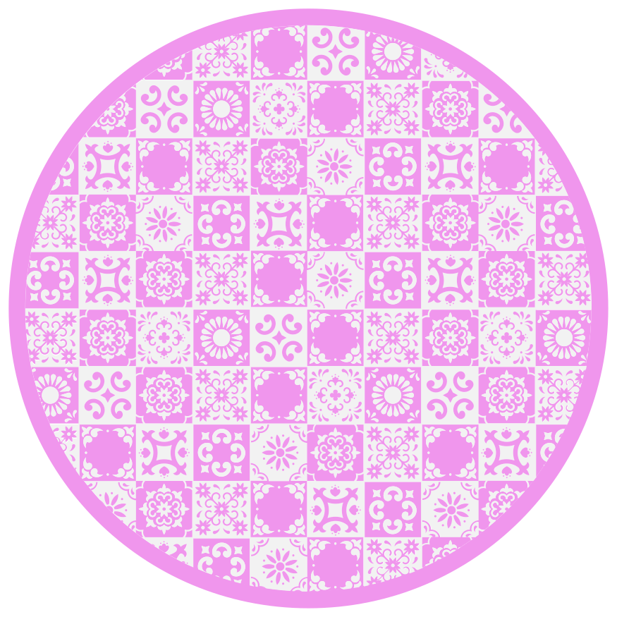 Vinil podovi mandala krug inspiriran mandalom - TenStickers