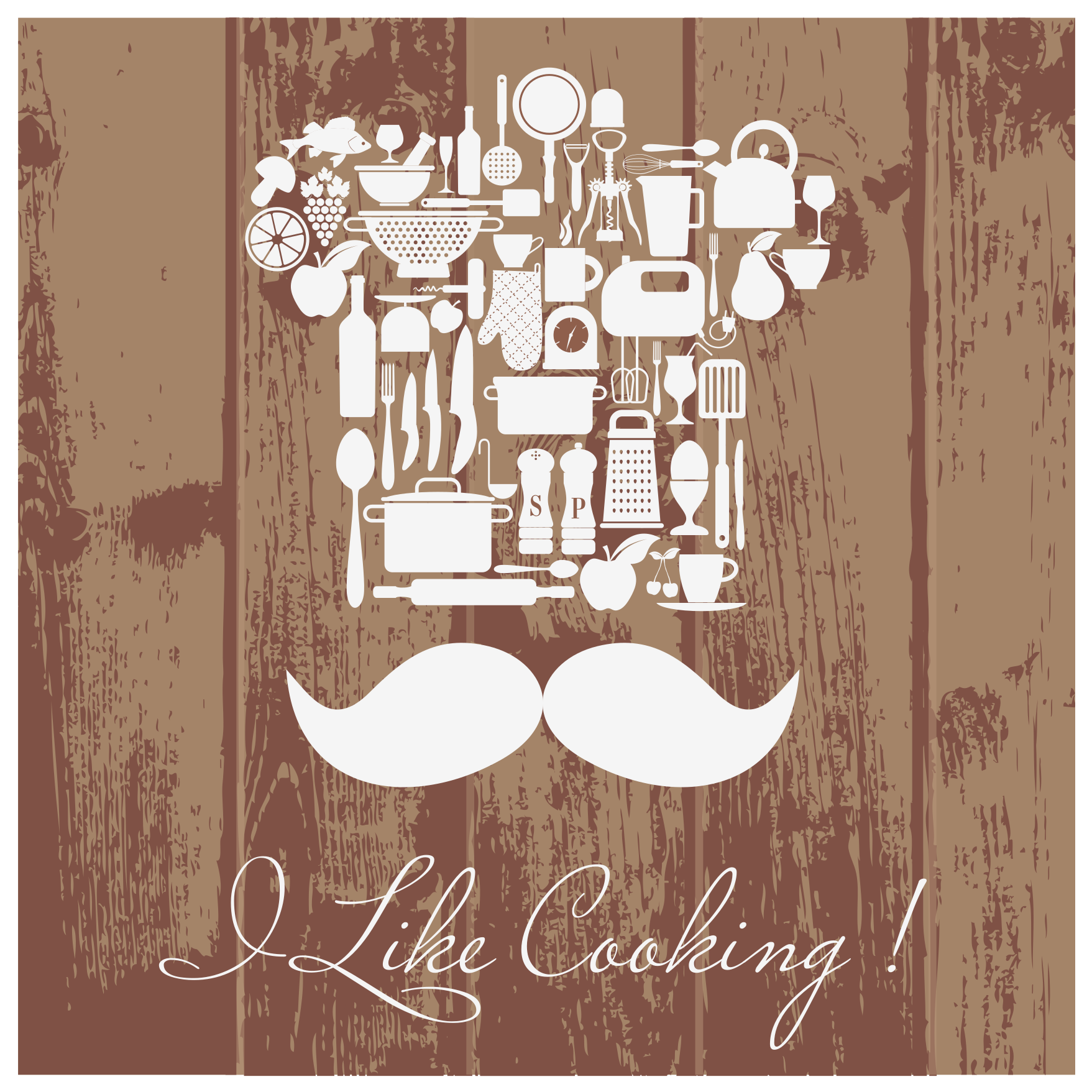 Vinilne prostirke s frazama amblem kulinarskog entuzijazma - TenStickers