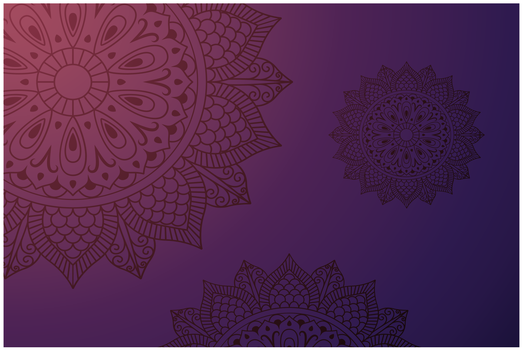 Vinil podovi mandala tepih s uzorkom mandale - TenStickers