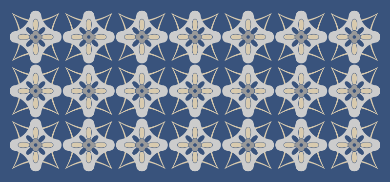 Vinil pločice sastav cvjetnih pločica - TenStickers