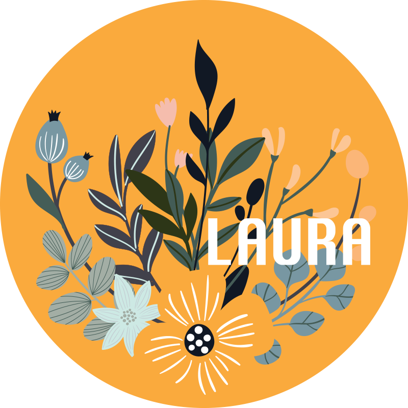 Prilagodljive biljke personalizirana prostirka - TenStickers