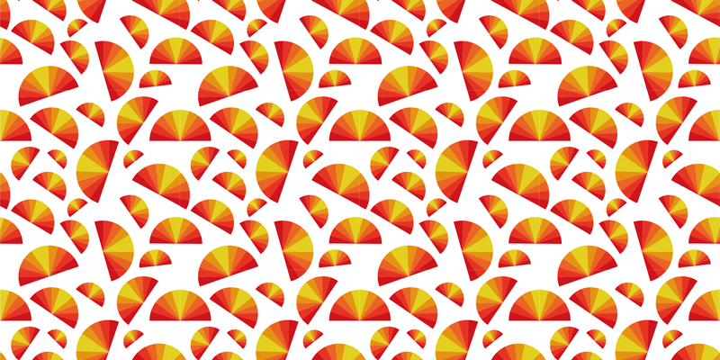 Vinil podovi geometrijski niz kružnih motiva - TenStickers