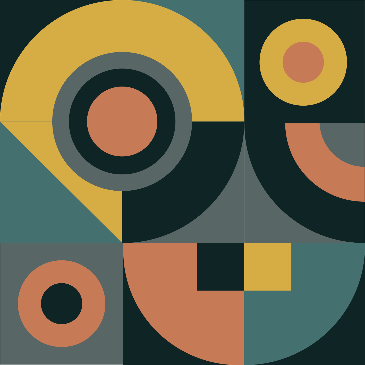 Vinil podovi geometrijski kompozicija geometrijskih oblika - TenStickers